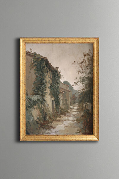 epiqart Vineyred Street - Vintage Patterned Painting - Fine Model