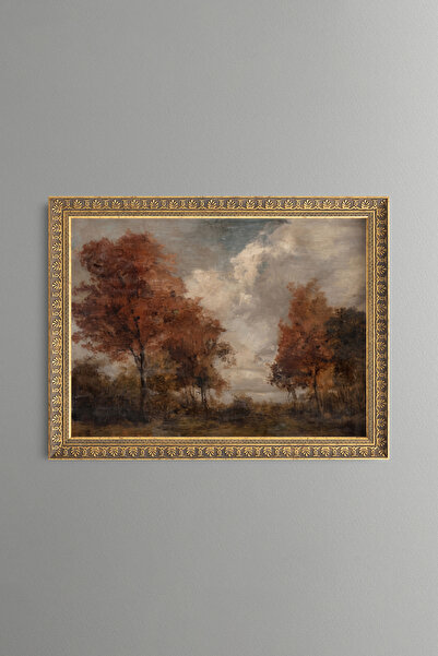 epiqart Autumn Trees Landscape - Vintage Patterned Painting - Fine Model