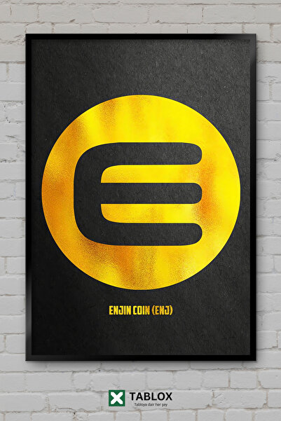 tablomaxtbx Enjin Coin Kripto Valuta Blokčejn Umjetnički Poster Uramljen Deko...