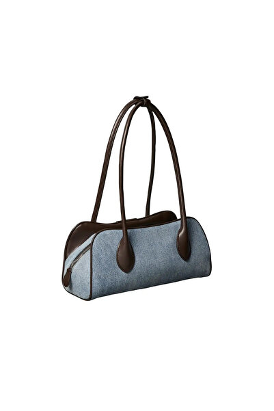 Calvin Klein EMBLEM TRIO DENIM SH, 158 Mavi Kadın Çanta