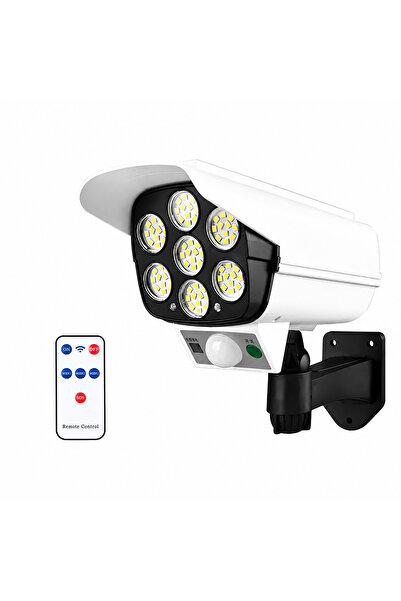 COBI SMART® Lampa solara tip camera falsa, 77 LED, 50W, senzor PIR, unghi det...