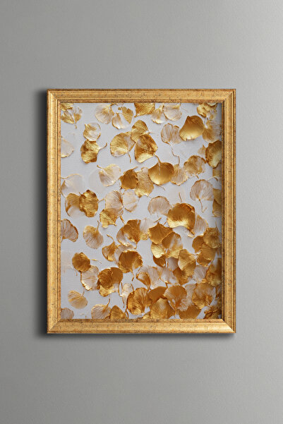 epiqart Spilled Gold Ginkgo Leaves - Vintage Patterned Painting - Fine Model