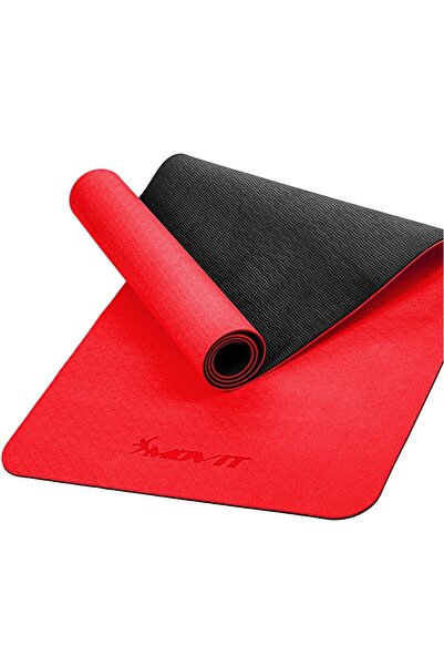 MOVIT Covoras de gimnastica TPE, 190x60x0,6cm MOVIT, Multiple Culori Rosu