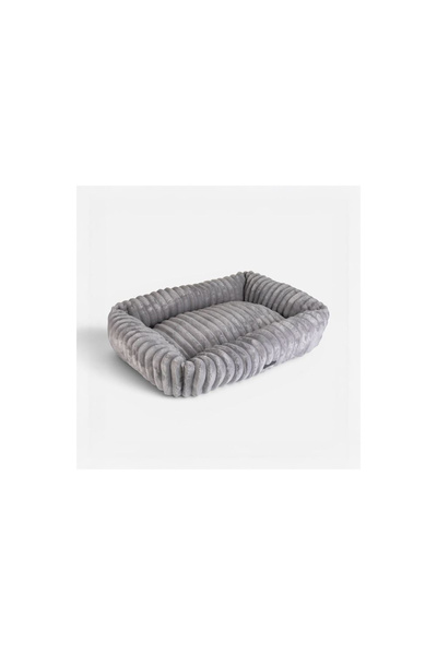 ELITECOMMERCEMARKET Culcus Gri Catifelat pentru Caini 61x49x18cm