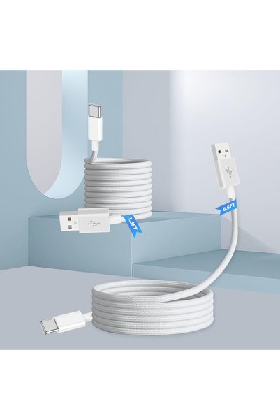 Generic URBAN USB to USB C Cable(6.6FT+3.3FT),2 Pack USB A to Type C Charger ...