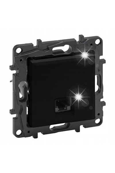 Legrand Priză de calculator 1x RJ45 CAT 6A UTP NILOE STEP 863567B NEGRU