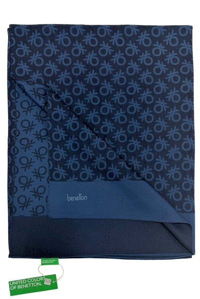 Benetton Șal elegant - Uno - Bleumarin