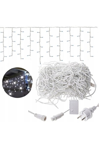 NO BRAND SOPLE GRUBE 500 LED PERDEA LUMINOASĂ ALB RECE 22M 500 LEDURI