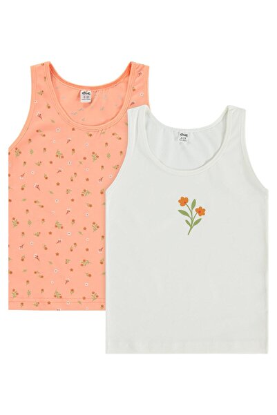 Civil Girls Floral 2-12 Years Old Girls' 2-Piece Undershirt