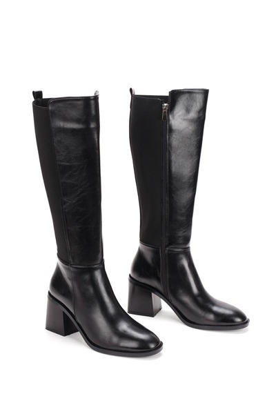 DARUGA Women's Below the Knee Boots with Thick Heels and Zipper, Stylish Dail...