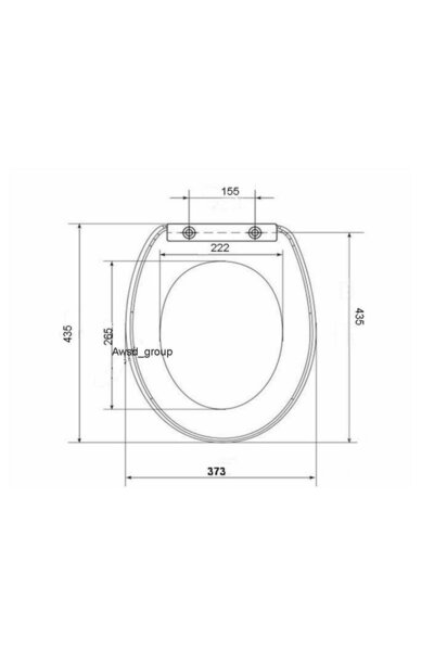 AWD Interior Scaun de toaletă din MDF, bej nuc