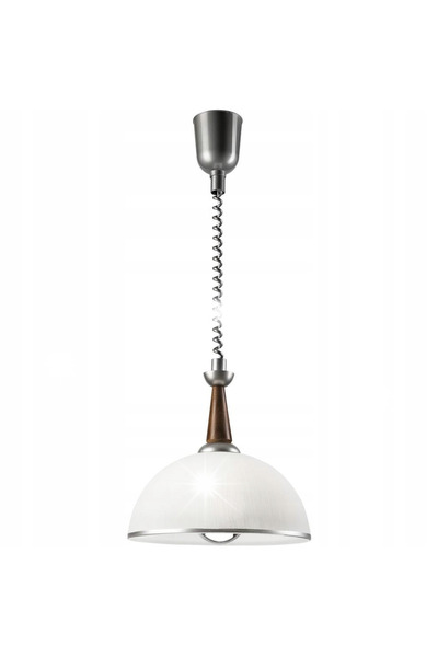 Lamkur Lampă pendul ZWIS CHIARA 50089 Argintiu Lemn natural