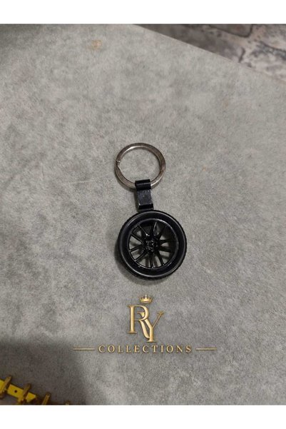 rycollections Ry Collections Black Rim Model Metal Keychain