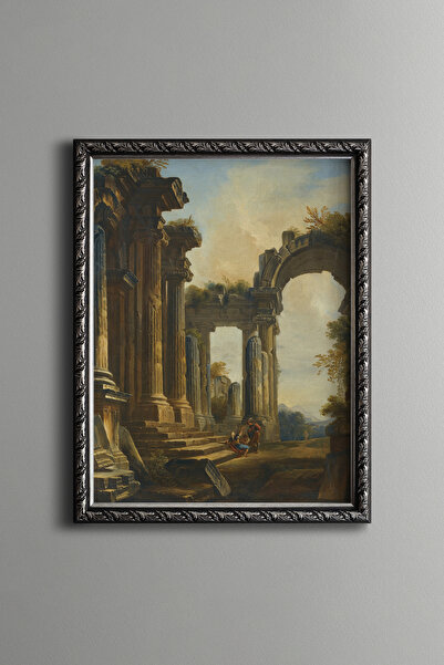 epiqart Antique Pillars and Arches - Vintage Patterned Table - Fine Model