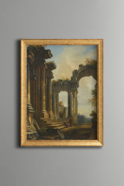 epiqart Antique Pillars and Arches - Vintage Patterned Table - Fine Model