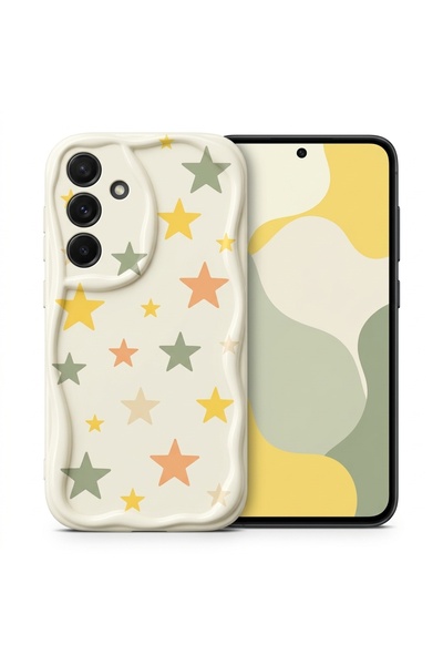 Nezih Case Samsung Galaxy S24 FE ile Uyumlu Zikzak Tasarım Desenli Silikon Kılıf