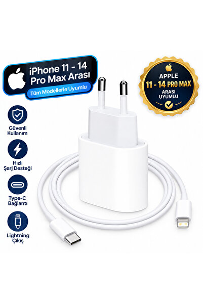 Orjinal İphone 35w Orijinal Şarj Aleti İphone 11-14 Pro Max Arası Kablo+Başlık