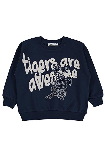 Civil Boys Civil Boy's Tigers Printed Sweatshirt |   2 Thread Long Arm |   Sc...