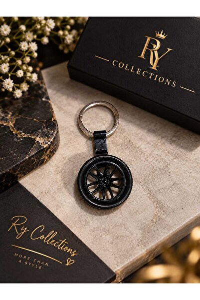 rycollections Ry Collections Black Rim Model Metal Keychain