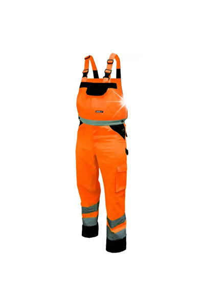 dedra Pantaloni de lucru pentru grădinărit, reflectorizanți, portocalii BH81S...