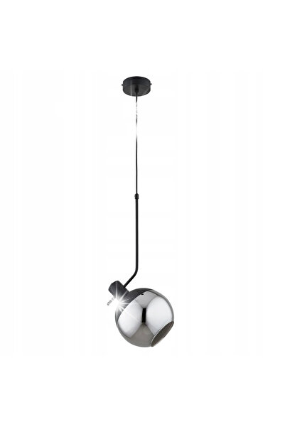 Alfa Lampă suspendată ZWIS VELTO 61454 Abajur bilă negru fumuriu