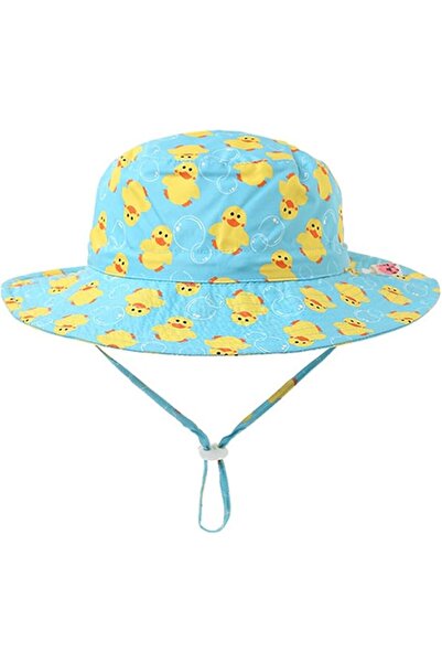 Generic Kids Duck Print Sun Hat, UPF 50+ Protection, 52cm, Adjustable Chin St...