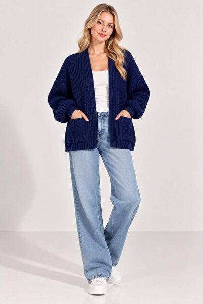 MAY MARA Women's steel knit detail knit cardigan