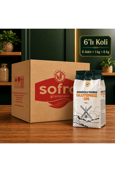 Glutensiz Un - Anadolu Tanem 6'Lı Koli 6x1KG