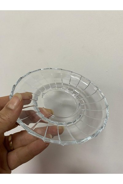 elif aksesuar Baquet Glass Tea Plate Set of 6 13 cm