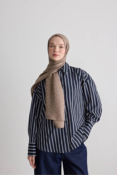 Modakaşmir Damask Pattern Silky Jacquard Shawl