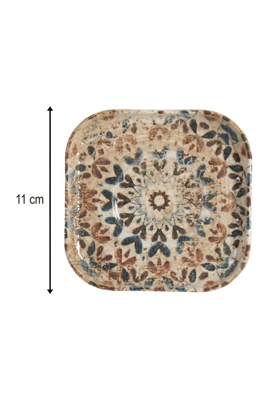 rinart Σετ 6 τεμαχίων Verona Square Tea Cup & Saucer 11,5x11,5 εκ. Πορσελάνιν...
