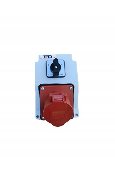 TED PCE COMBO-POL PRIZĂ IP44 16A 4P 400V + 2P+Z 230V ÎNTRERUPĂTOR 0-1 96061441W