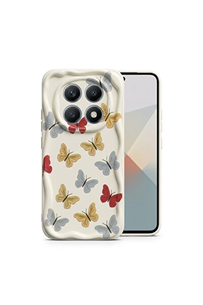 Nezih Case Redmi Note 14 Pro 4G / 5G ile Uyumlu Zikzak Tasarım Desenli Siliko...
