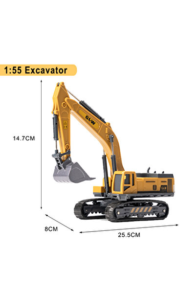 Choice Excavator Engineering Diecast Toys for Boys Alloy+Plastic Tractor Exca...