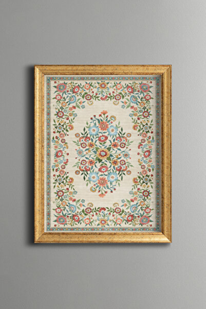 epiqart Traditional Floral Pattern - Vintage Patterned Painting - Fine Model