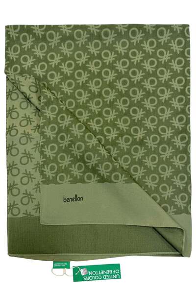 Benetton Șal elegant - Uno - Haki