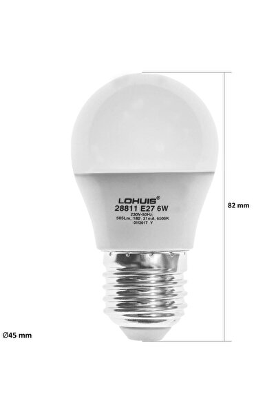 OEM Bec LED Lohuis mini E27 6 W 585 lm lumină rece 6500 K, dimabil