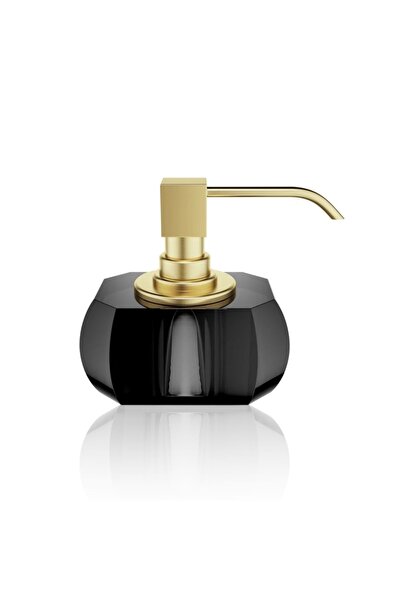 Decor Walther Kristall Liquid Soap Dispenser, Countertop - Matte Gold/Anthracite