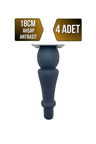 GOLDENWOODEN Picioare din lemn pentru mobilier, masă și dulap, model Tombul T...