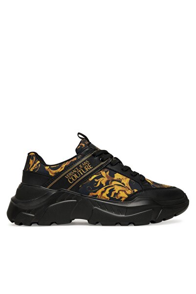 VERSACE JEANS COUTURE Adidași bărbați Negru/Auriu 79YA3SC2 ZSC85 G89