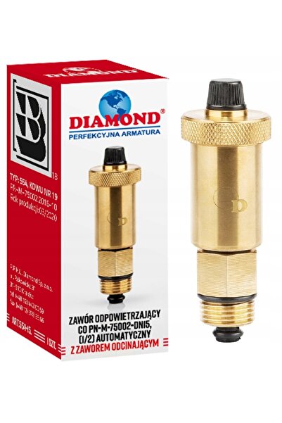DIAMOND Supapă automată de eliberare a aerului din alamă de 1/2 inch - 3 unități