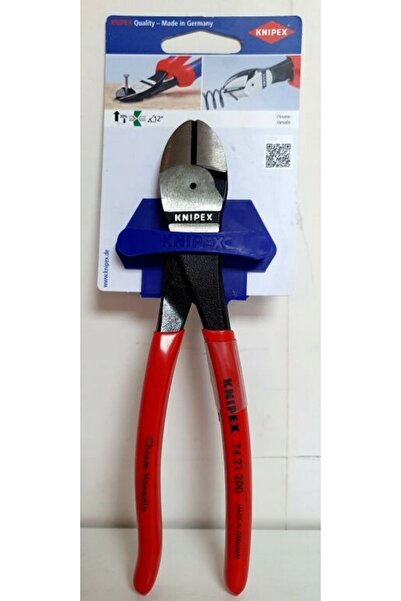 Knipex 74 21 200 clești tăietori laterali cu pârghie sporită, clești de tăiat