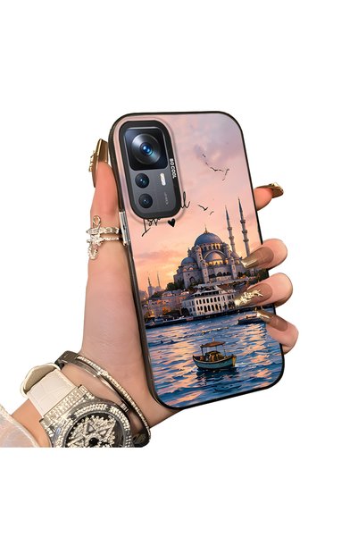 Hontinga حافظة هاتف متوافقة مع هاتف Mi 12T Pro مصنوعة من السيليكون بحافة صلبة...