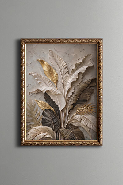 epiqart Tropical Leaves - Vintage Patterned Painting - Fine Model