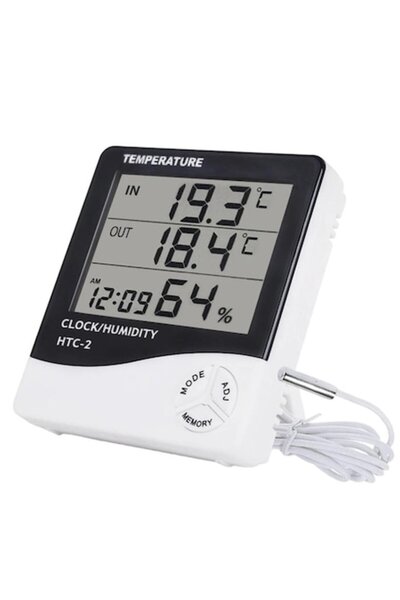 Roleader Termometru, Roleader, ABS, Afișaj LCD, Alb/Negru