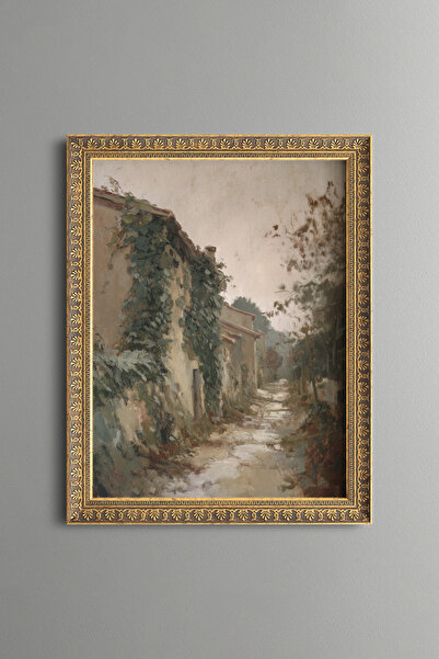epiqart Vineyred Street - Vintage Patterned Painting - Fine Model