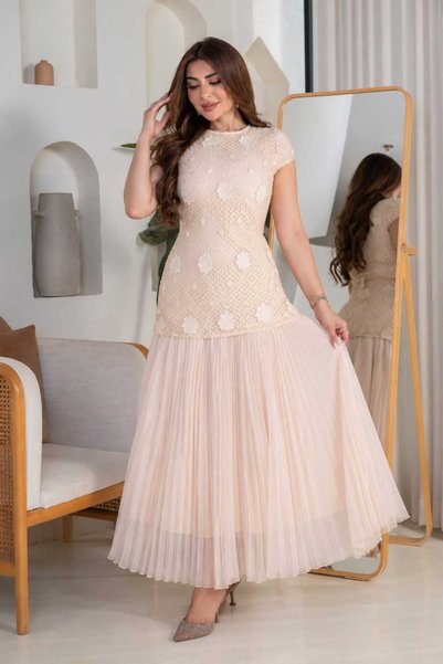 Velora Dresses فستان سهره بتنوره بليسيه فخمه