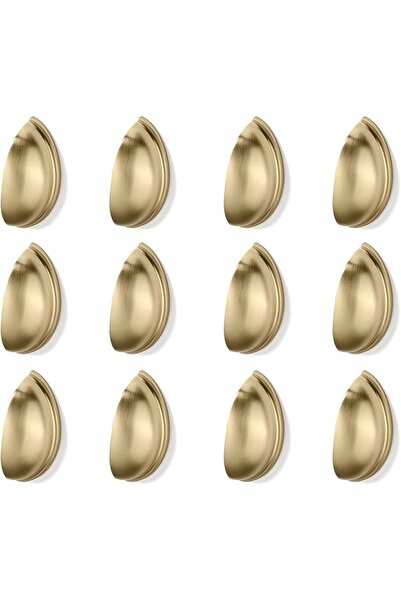 Generic 12 Pack Kitchen Hardware，Modern Gold Cabinet Pulls, Brushed Zinc Allo...