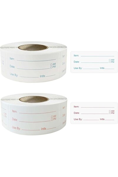 ALMEKAQUZ 1000 PCS Removable Food Labels, Freezer Date Stickers, Refrigerator...