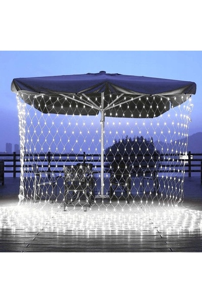 NO BRAND PERDEA LUMINOSĂ LED 1,5 X 1,5M, GHIRLANDĂ DE CRĂCIUN, PENTRU EXTERIO...